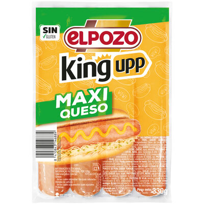 Salchicha king 330g maxi queso