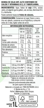 Bebida De Soja Calcio Alipende 1 litro