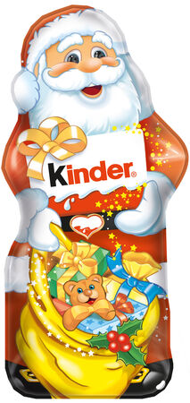 Figura de Pap&aacute; Noel de chocolate con leche Kinder 55g