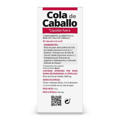 Cola de caballo Vive+ 50 c&aacute;psulas