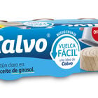 At&uacute;n claro en aceite de girasol Calvo pack 6