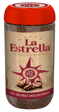 Café soluble descafeinado La Estrella 200g mezcla