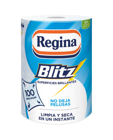 Papel De Cocina En Rollo Regina Blizt 100 Maxi Hojas