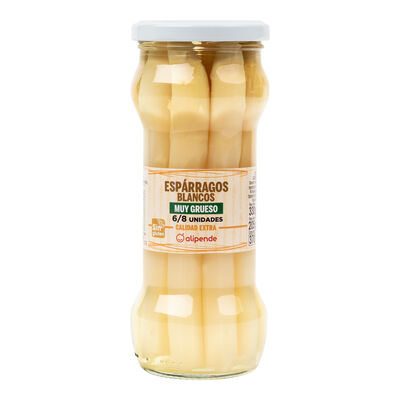 Esp&aacute;rragos blancos muy grueso Alipende 205g (6/8 piezas)