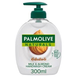 Jabón de manos con dosificador Palmolive 300ml leche y almendras