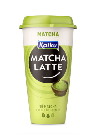 Bebida l&aacute;ctea matcha latte de Kaiku con capacidad de 230 ml