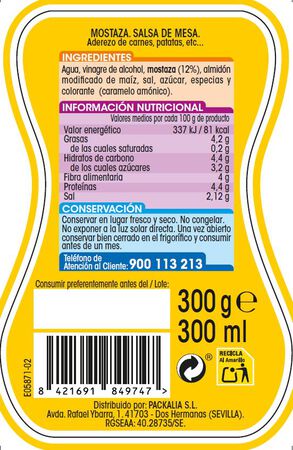 Mostaza Alipende 300ml