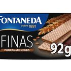 Galleta barquillo de chocolate negro Fontaneda 92g
