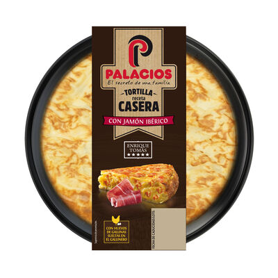 Tortilla receta casera con jamón ibérico Enrique Tomás Palacios 600g