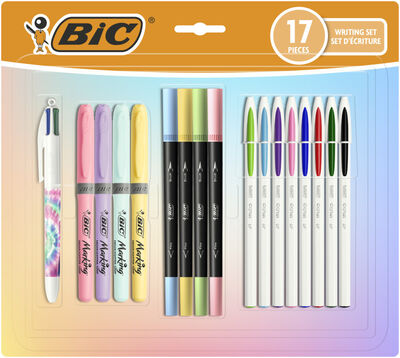 Set escritura Bic 17 unidades pastel