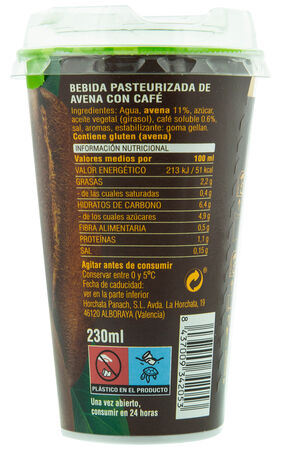 Bebida de avena con caf&eacute; La Ve Vivida 230 ml