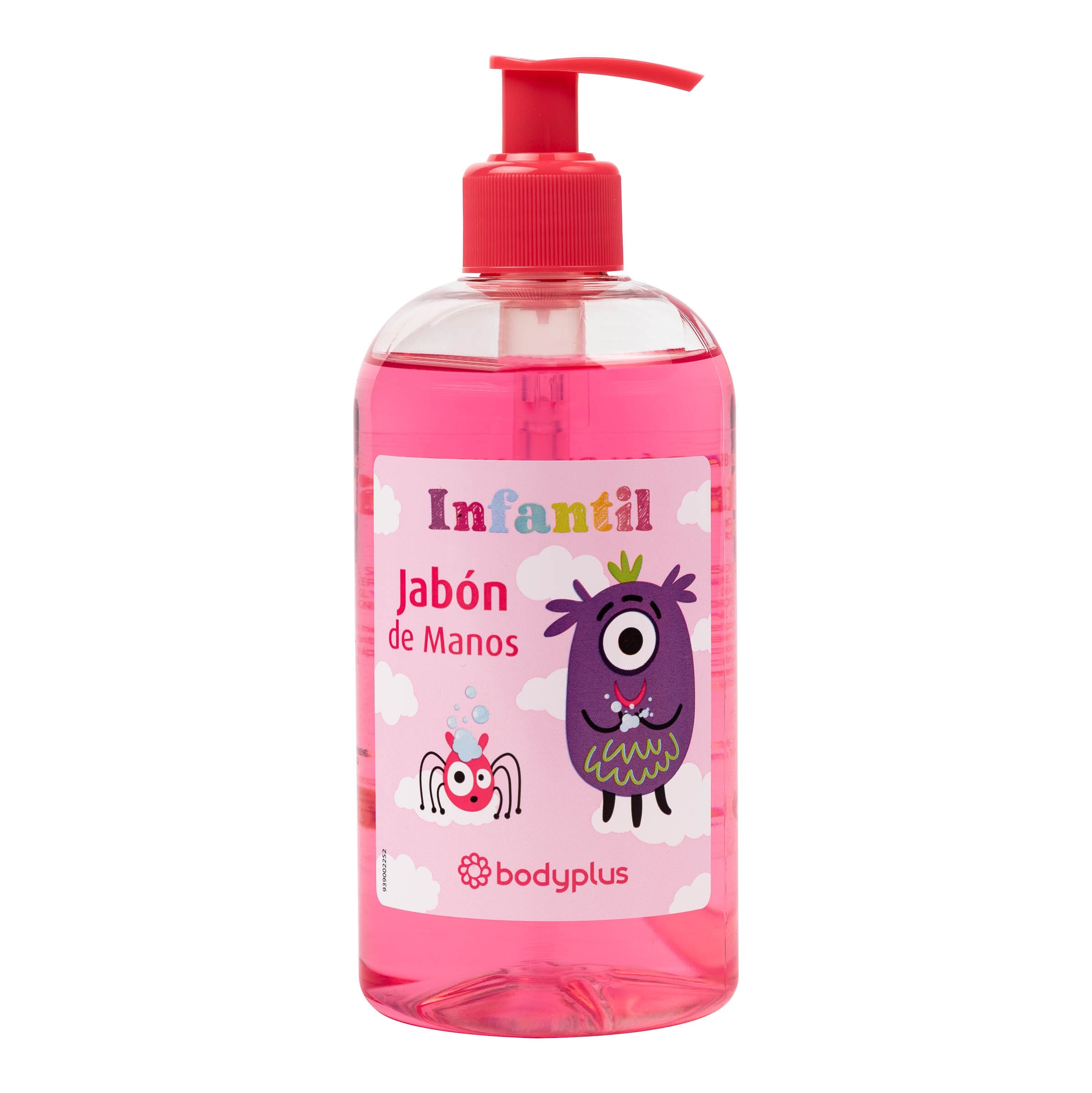 Jabón de manos con dosificador Bodyplus 500ml infantil