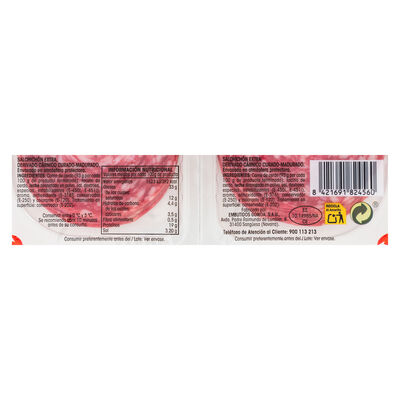 Salchichón en lonchas Alipende pack 4 de 50g
