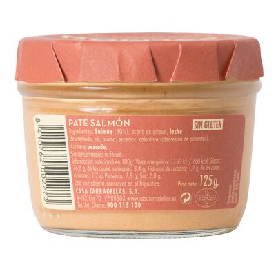 Pat&eacute; salm&oacute;n Casa Tarradellas 125g
