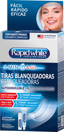 Tiras dentales Rapid White blanqueadoras