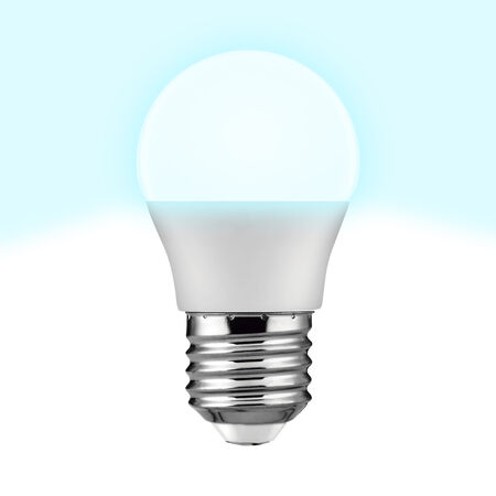 Bombilla Led esférica e27 plástico TM g45 6W fría