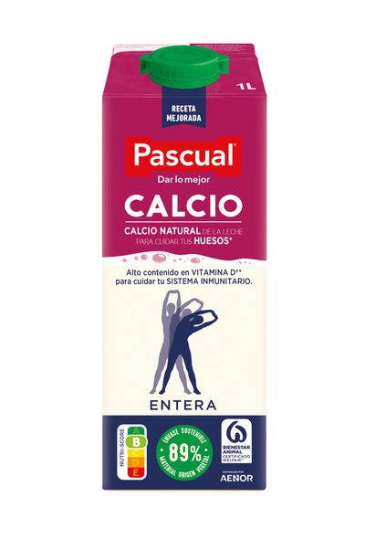 Leche Pascual calcio 1l entera
