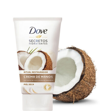 Crema de manos Dove 75ml secretos hidratantes aceite coco