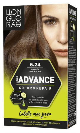 Tinte de cabello Llongueras Color Advance nº6.24 marrón macadamia