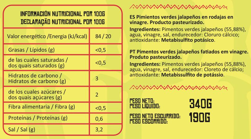 Jalapeño en rodajas Don Rancho 190g