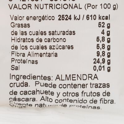 Almendra cruda Alipende 125g granillo
