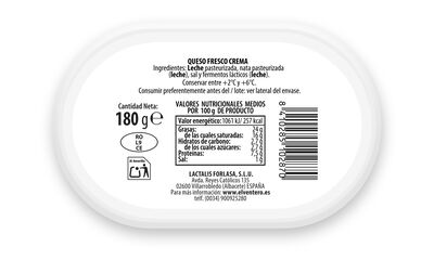 Queso crema El Ventero 180gr