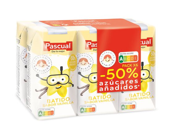 Batido Pascual 200ml pack 6 vainilla