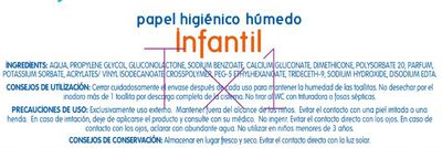 Papel higi&eacute;nico h&uacute;medo Lanta 100 uds infantil