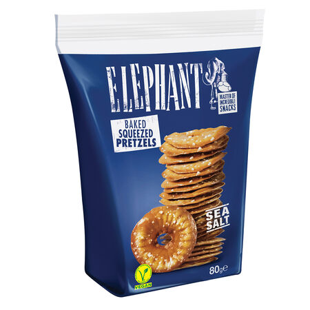 Galletas saladas con sal marina Elephant 80g