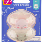 Chupetes silicona Tigex soft mini physio 2u para niña 6-18 meses