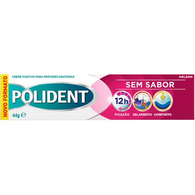 Crema fijadora para Prótesis Dentales Polident 44G Fijación Fuerte Sin Sabor