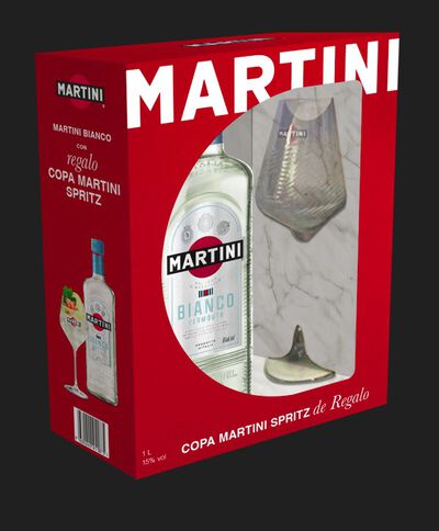 Vermouth Blanco Martini 1L + copa