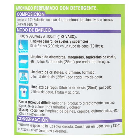 Amoniaco Lanta 1,5l con detergente