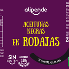Aceitunas en rodajas Alipende 105g negra
