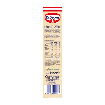 Preparado de bizcocho Dr Oetker 340g