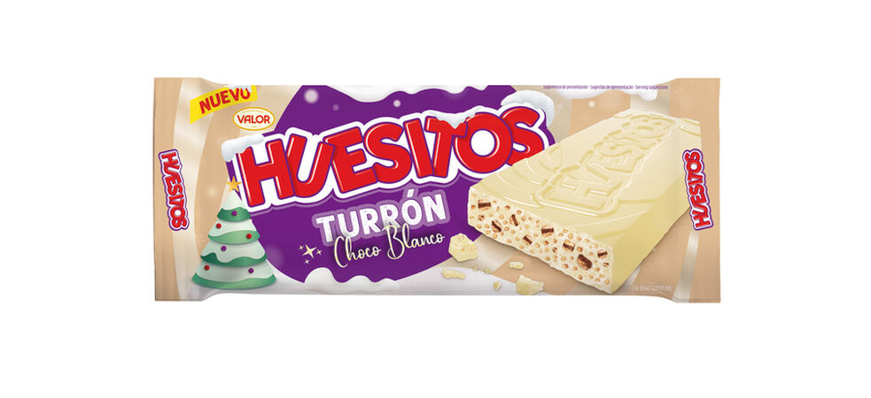 Turrón de chocolate blanco Huesitos 225g