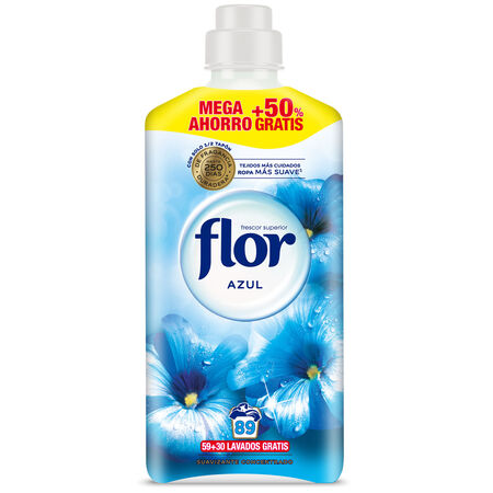 Suavizante Flor 59+30 lavados azul