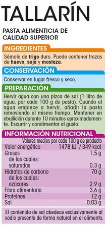 Tallarín Alipende 500g