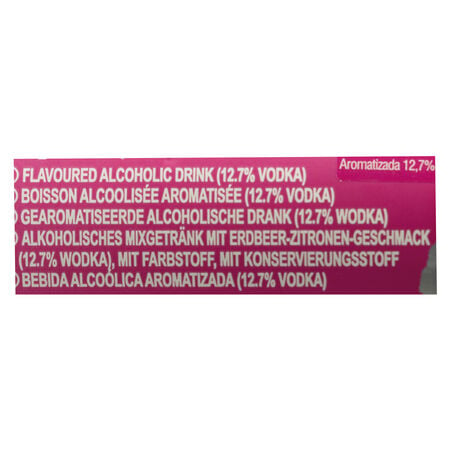 Bebida combinada preparada Eristoff pink it 25cl