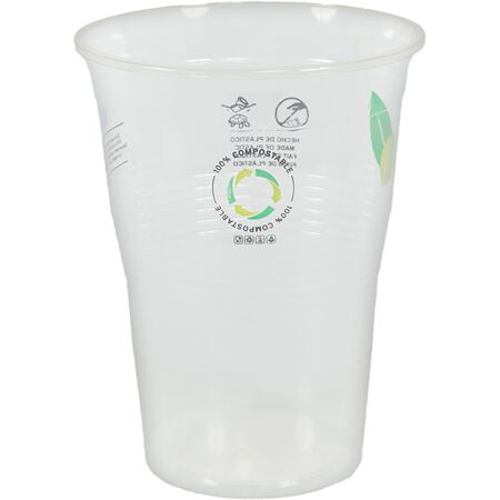 Vasos de plástico betik 15 uds 350cc compostables