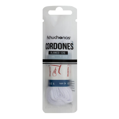 Cordón deportivo Achuchonas 2x60cm blanco