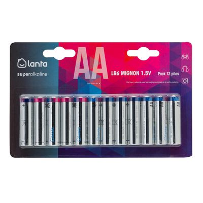 Pila superalcalina Lanta lR6AA 12 uds