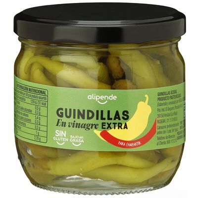 Guindillas en vinagre sin gluten Alipende 130g
