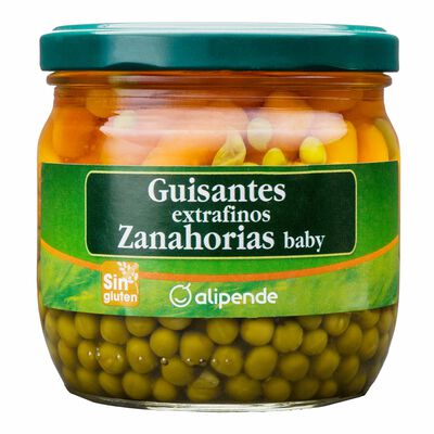 Zanahoria y guisante baby Alipende 215g