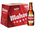 Cerveza rubia especial Mahou 5 Estrellas pack 12 botellas 25cl