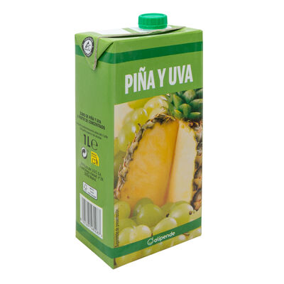 Zumo de piña y uva Alipende brik 1l