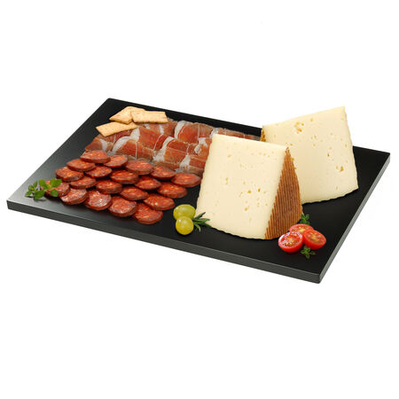 Lote: 250gr Jamón reserva 50%raza Duroc + 250 gr Queso mezcla Castilduero + 250 gr Chorizo