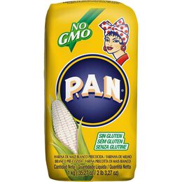 Harina de maiz sin gluten P.A.N 1kg blanca precocida