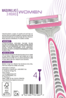 Maquina desechable mujer 3h Bodyplus 4 unidades