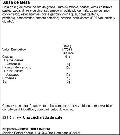 Salsa Cocktail Ybarra 225ml